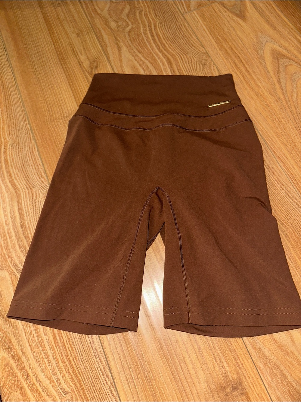 gymshark whitney simmons chocolate brown shorts XS